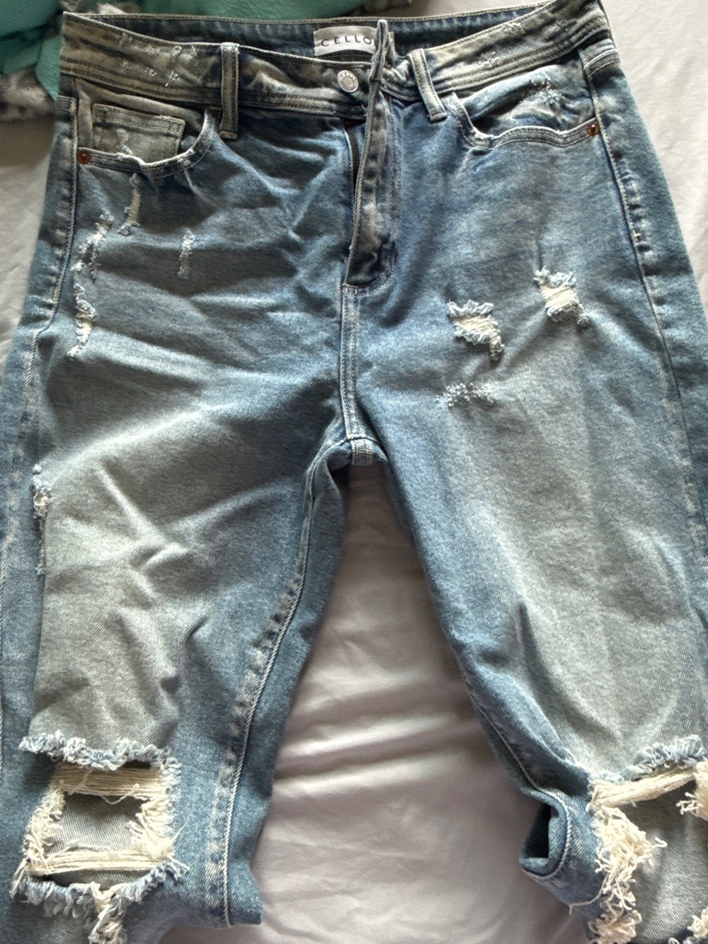 Cello Light Blue Washed Denim Jeans
